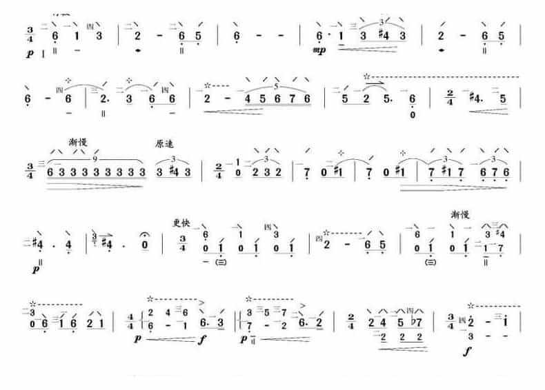 琵琶狂想曲(琵琶曲谱)