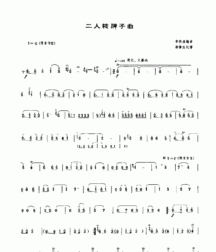 二人转牌子曲 民乐类 唢呐