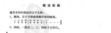 手风琴基本练习之指法安排