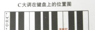 手风琴（钢琴、电子琴）右手Ｇ、a等常用大小调在键盘上的位置及