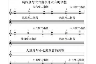 小提琴双音的调整
