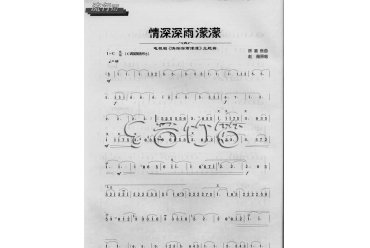 笛子谱：情深深雨蒙蒙