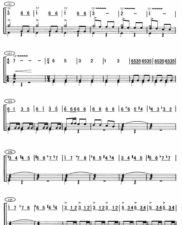 草原小骑兵(架子鼓谱)