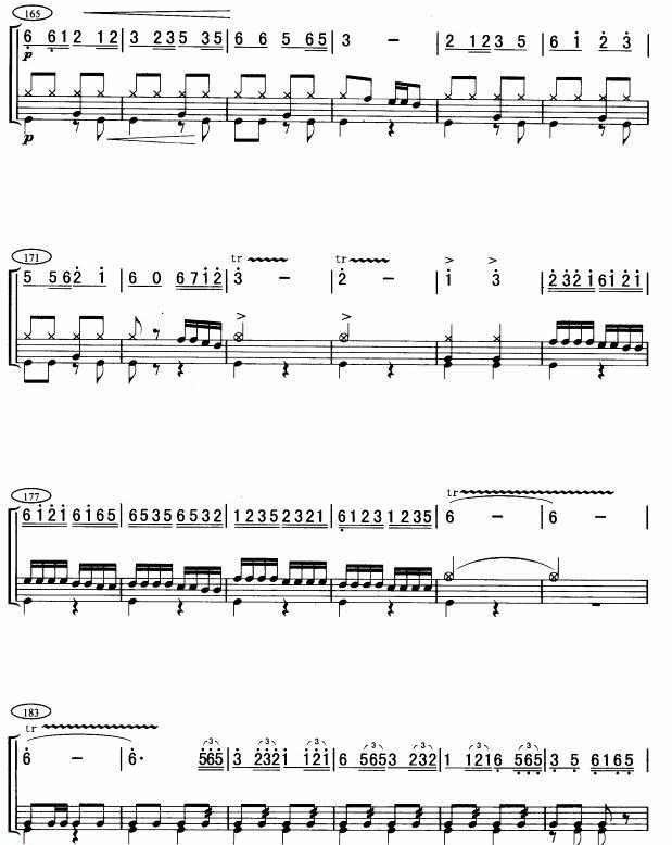 草原小骑兵(架子鼓谱)