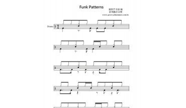 高清爵士鼓谱 Funk pattern