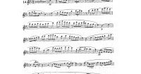 长笛独奏乐谱：幕间曲,比才曲
