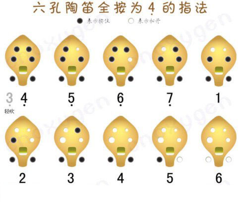 6孔陶笛