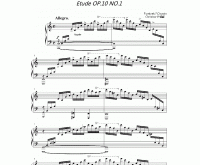 chopin《肖邦练习曲 Etude OP.10 No.1》钢琴谱