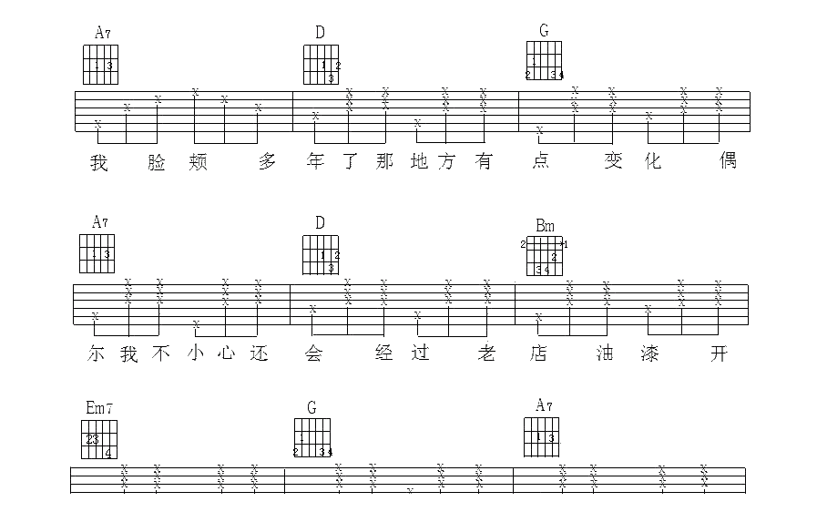 金莎《最近还好吗》吉他谱3 金莎《最近还好吗》吉他谱3