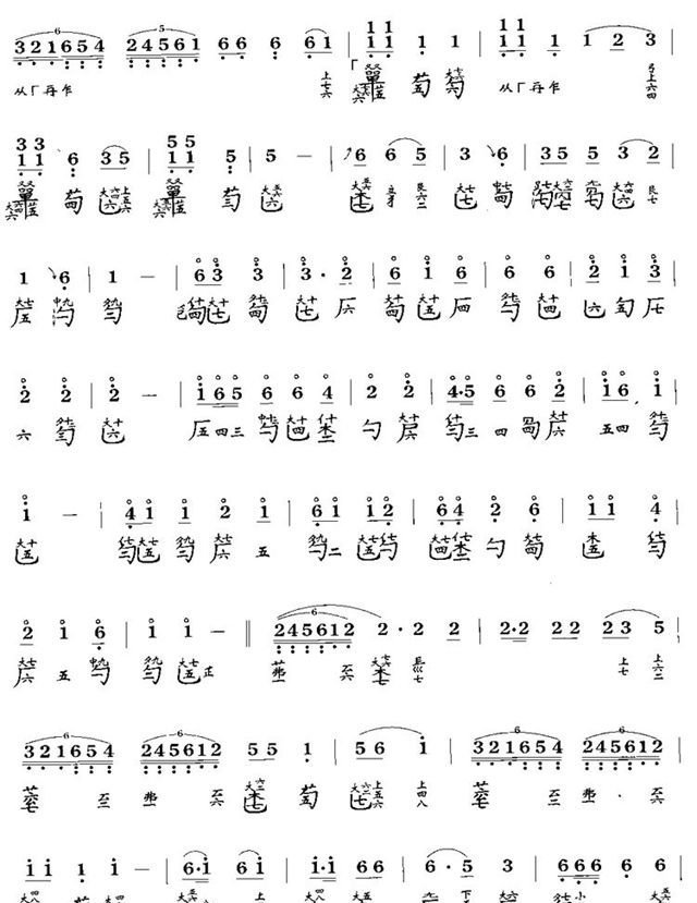 传统古琴谱【离骚】管平湖