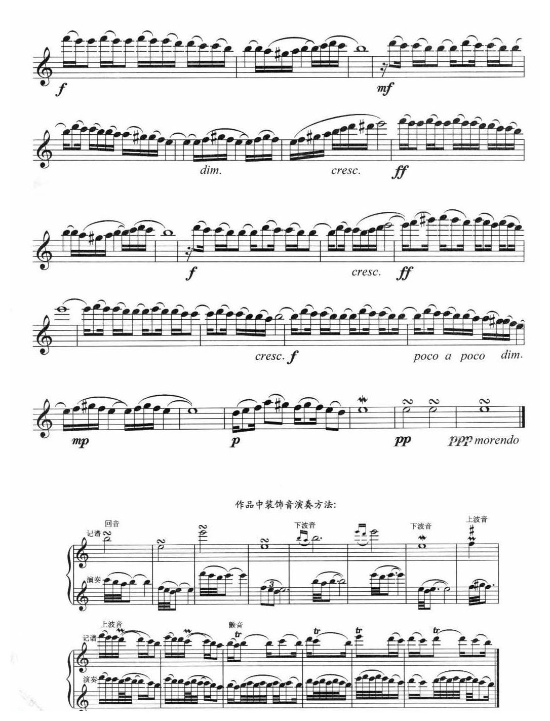 长笛六级演奏乐曲《西部随想曲/鹰之歌/查尔达什舞曲》