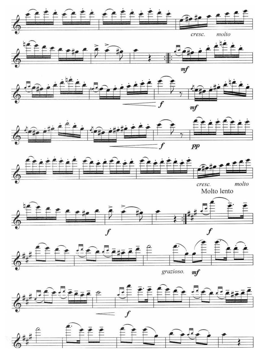 长笛六级演奏乐曲《西部随想曲/鹰之歌/查尔达什舞曲》