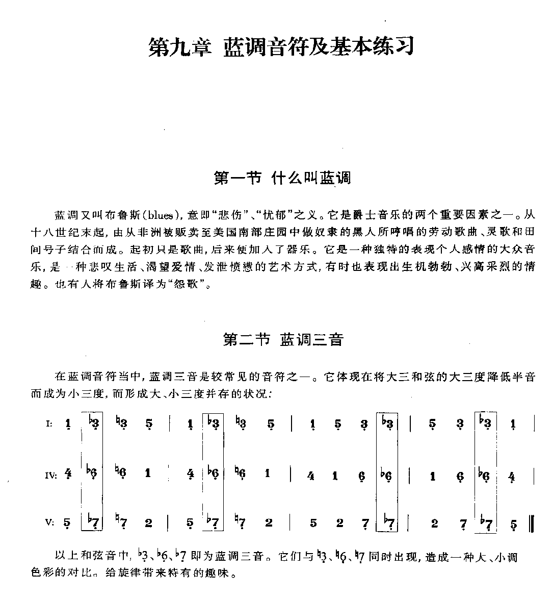 贝司蓝调音符及基本练习《什么叫蓝调/三音/五音/七音/综合练习》