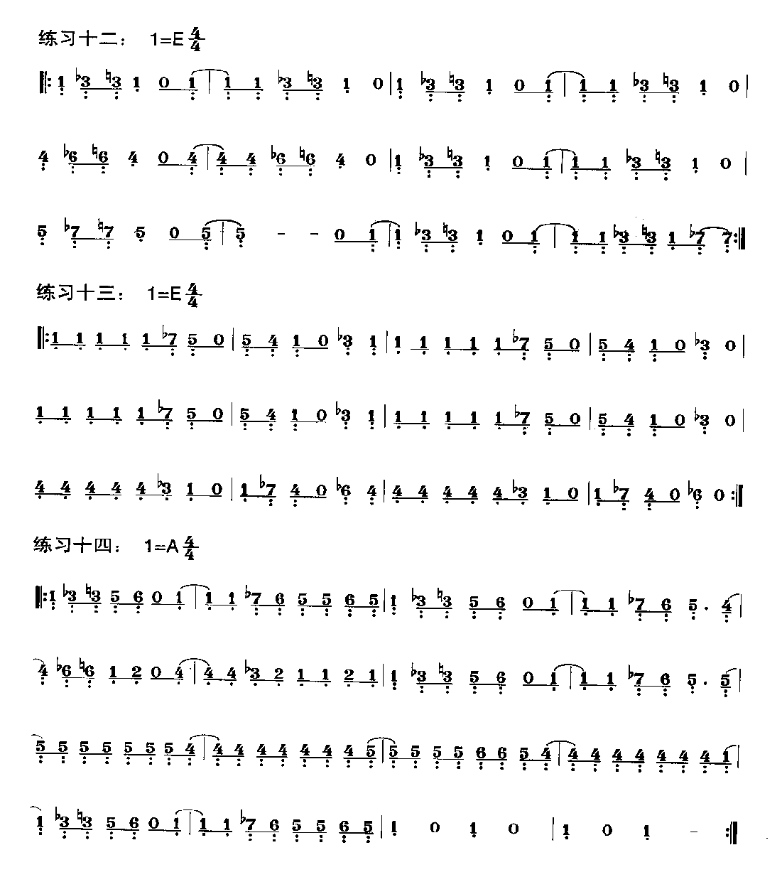 贝司蓝调音符及基本练习《什么叫蓝调/三音/五音/七音/综合练习》