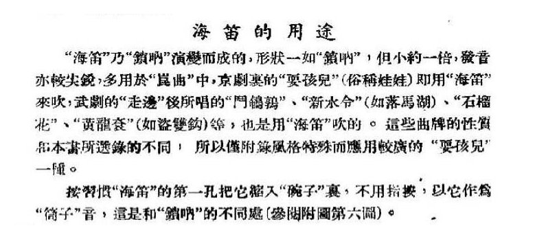 舞台实用唢呐曲牌谱《海笛的用途》