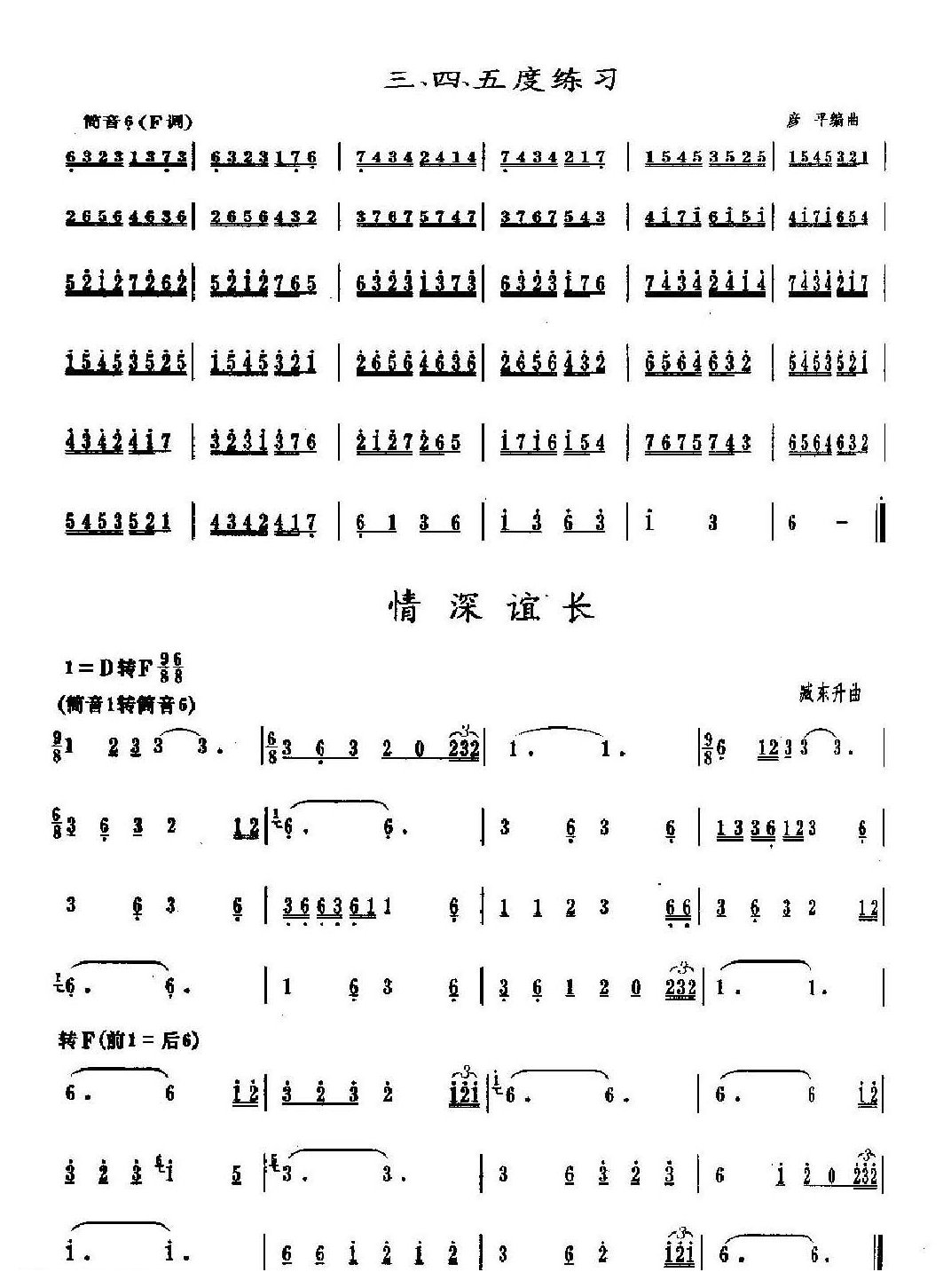 洞箫筒音6的指法3