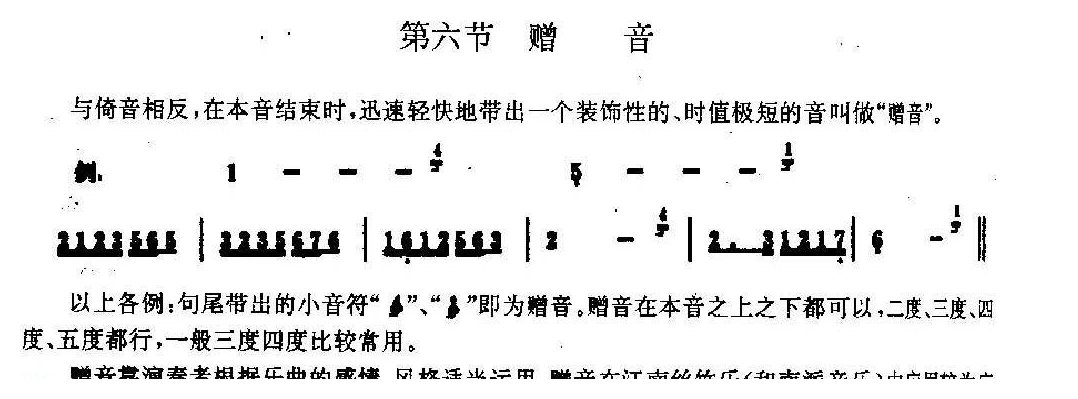 洞箫手指技巧训练《赠音》1