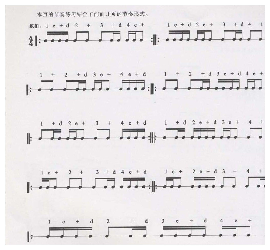爵士鼓启蒙《其它节奏练习》3
