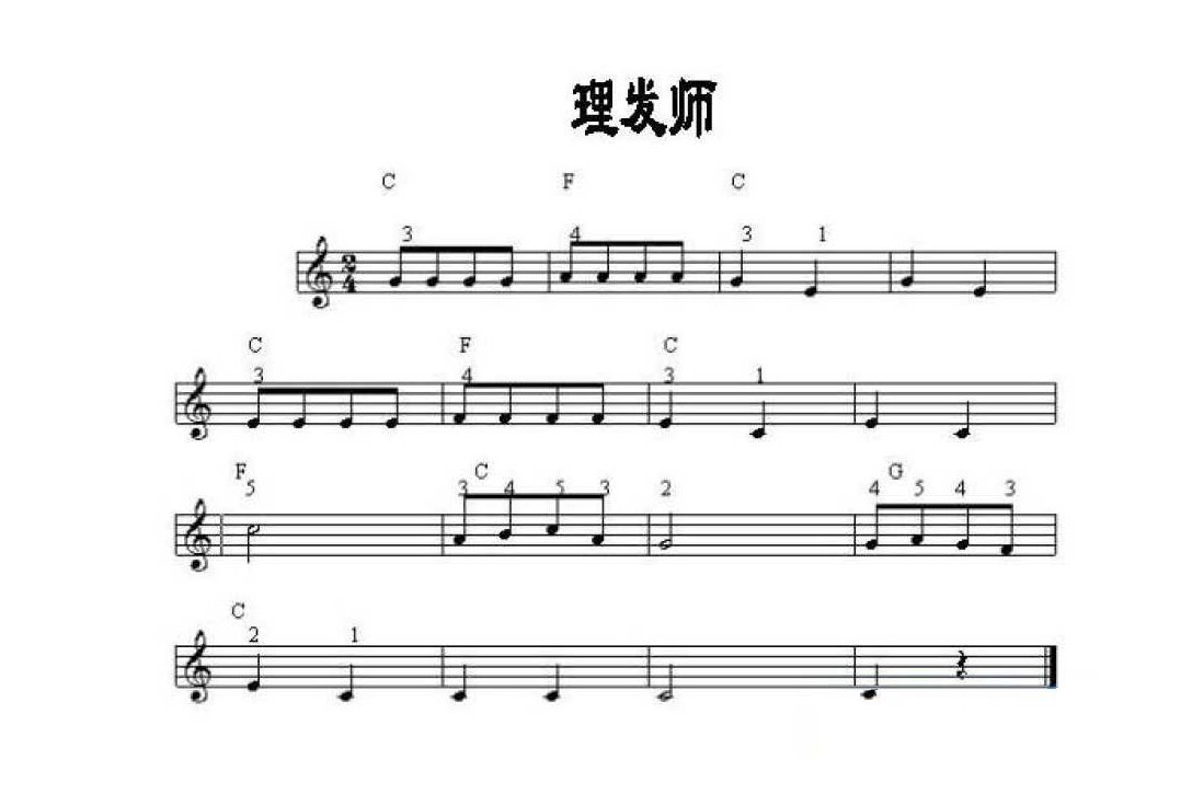 认识高音谱表中的A音