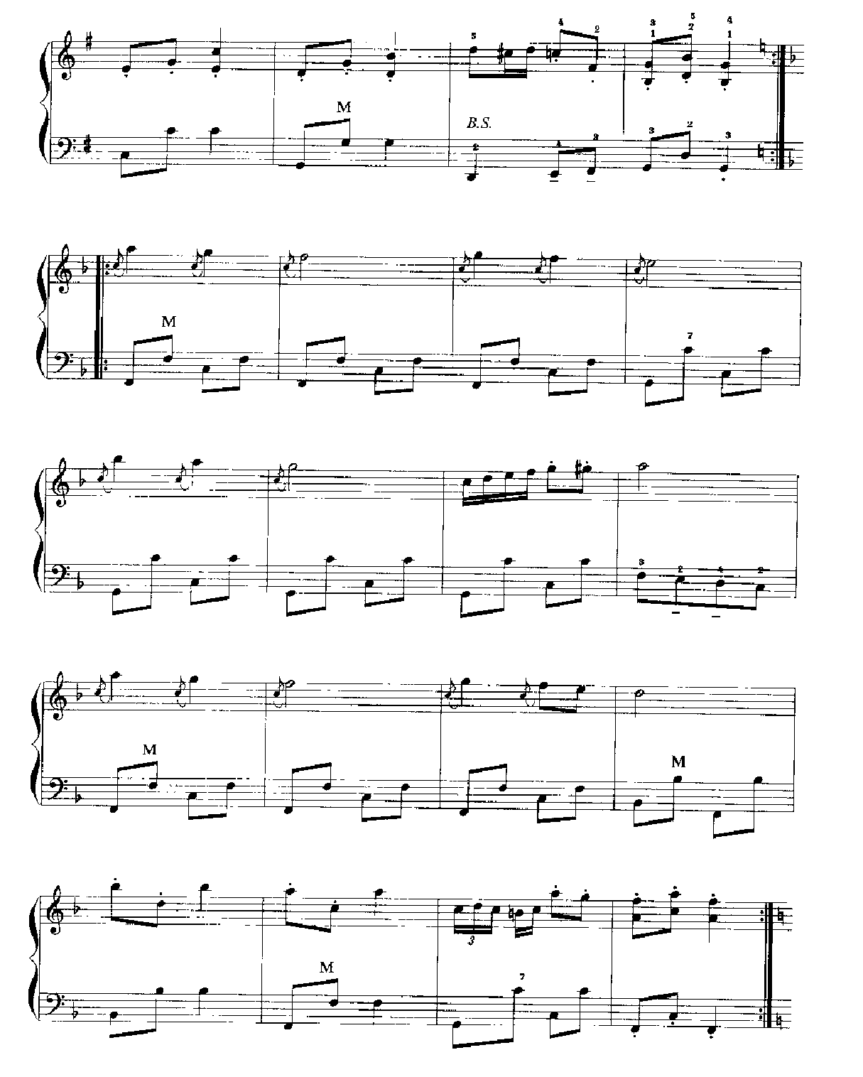手风琴乐曲谱《微笑波尔卡》
