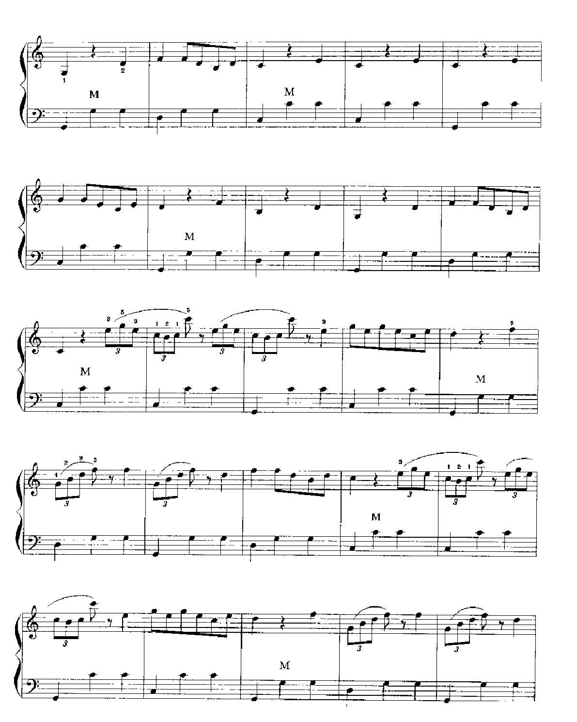 手风琴乐曲谱《杜鹃园舞曲》
