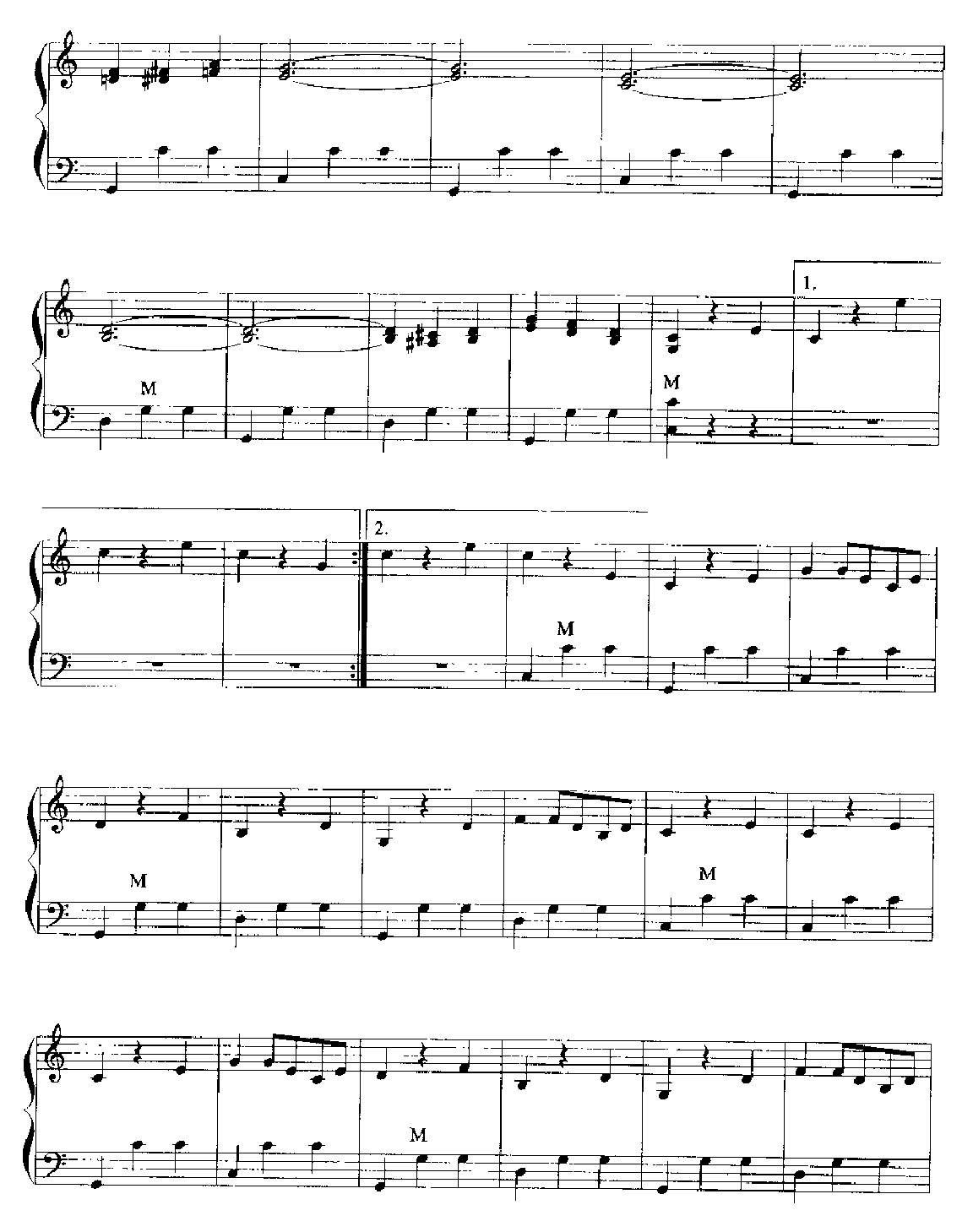 手风琴乐曲谱《杜鹃园舞曲》