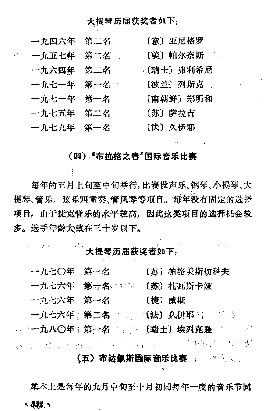 国际大提琴比赛概况