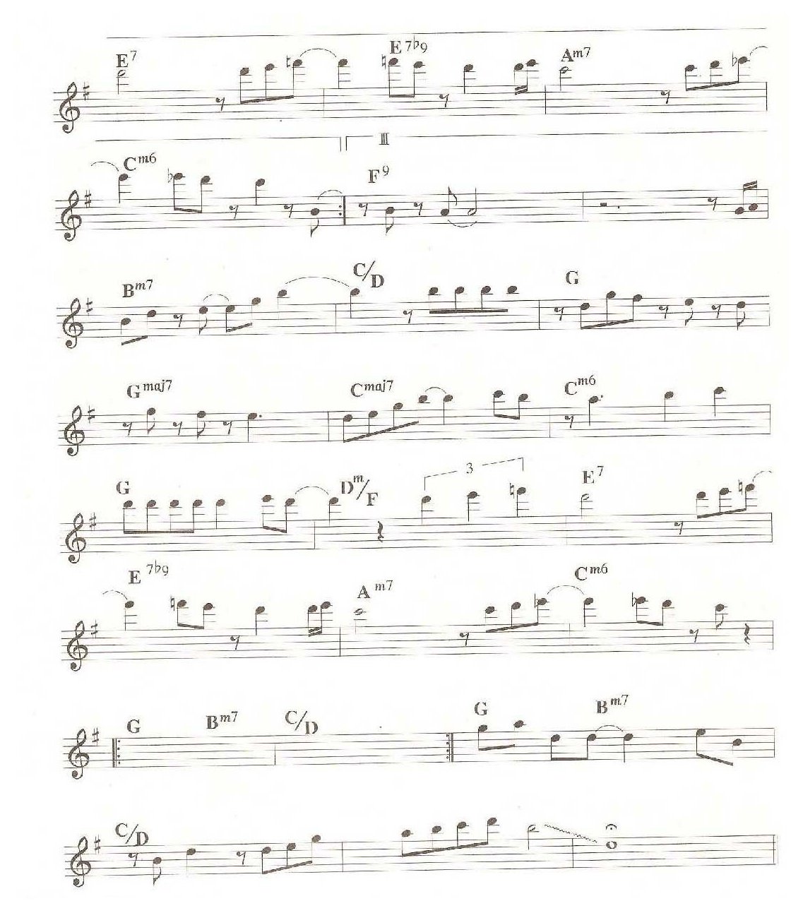 萨克斯乐曲谱《你的爱有多深》bB/bE