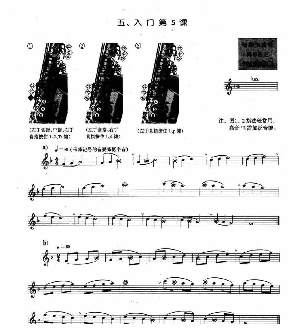 萨克斯管演奏入门与提高练习曲