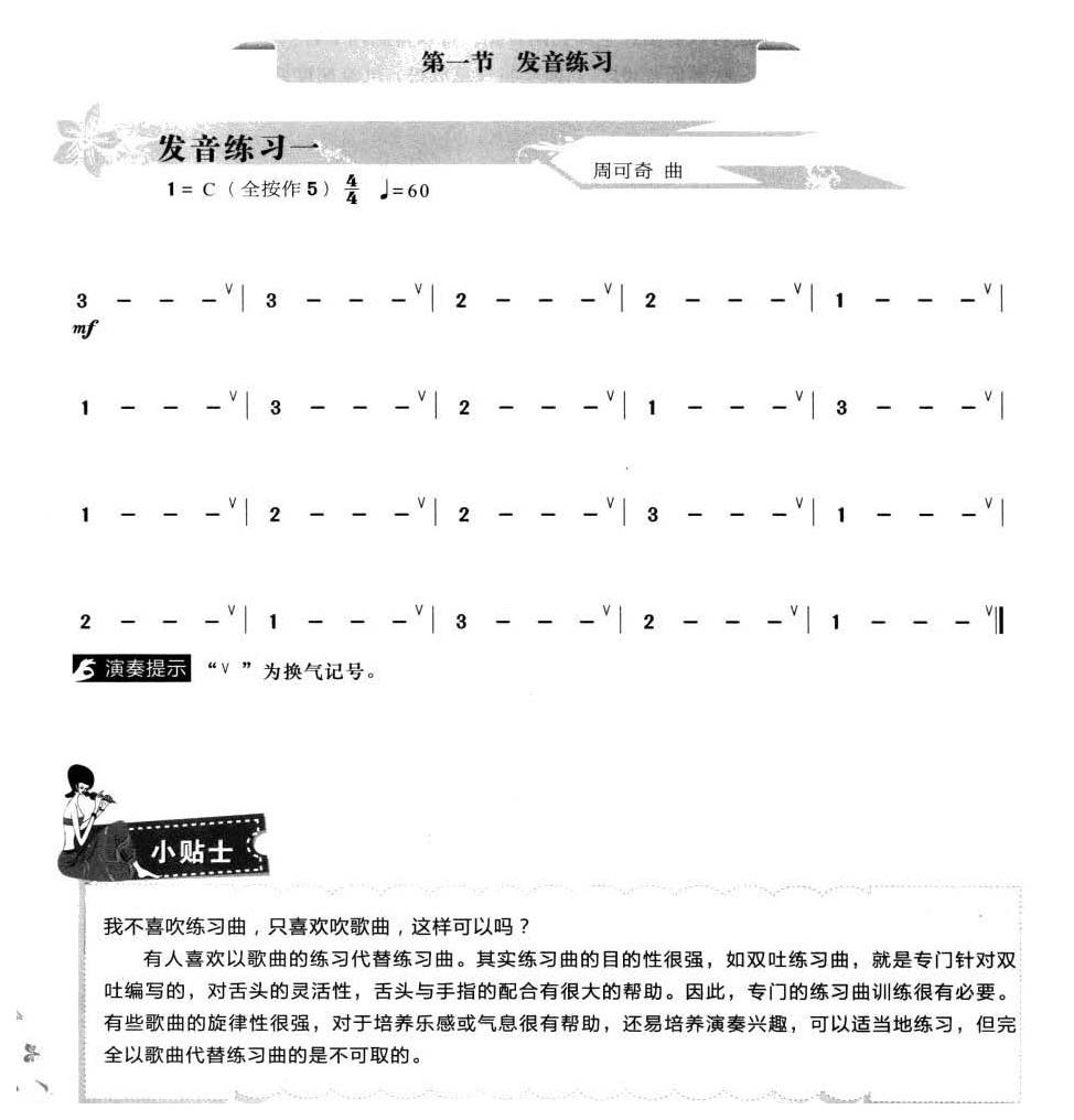 葫芦丝发音练习1