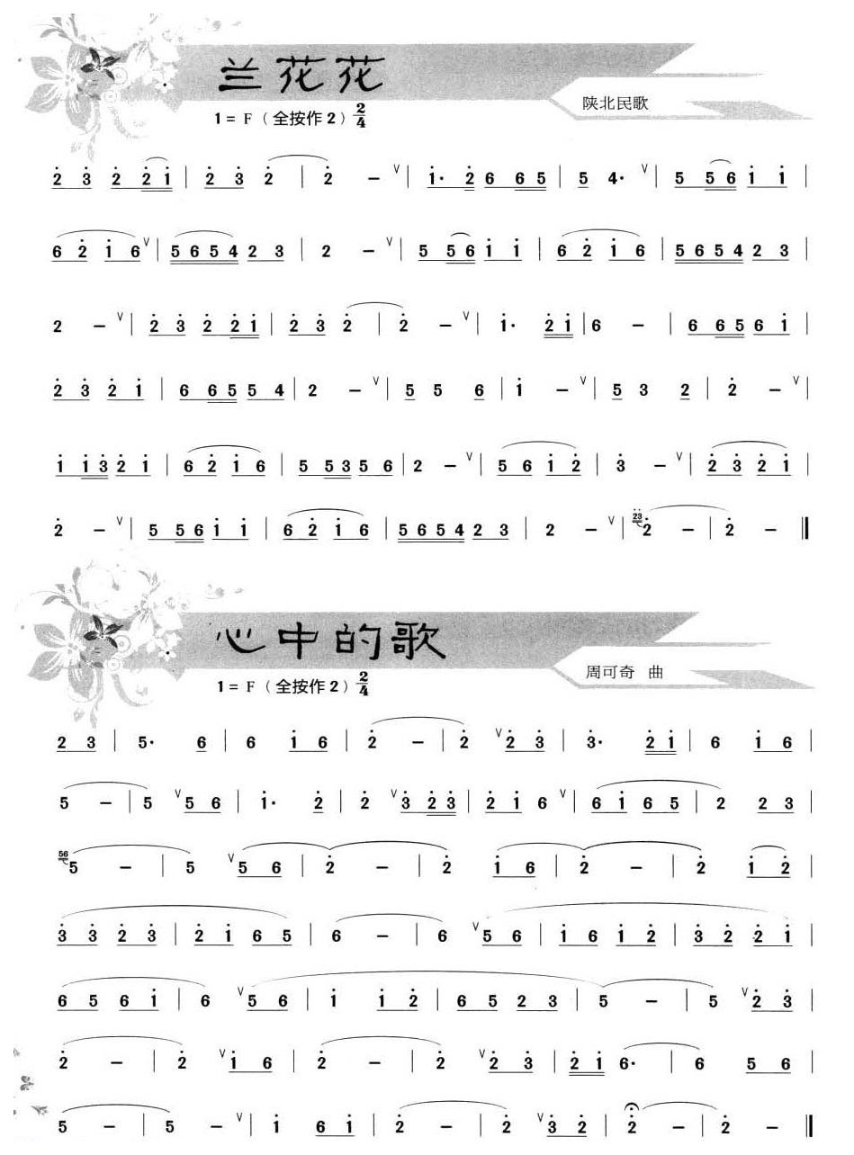 葫芦丝全按作2指法练习3