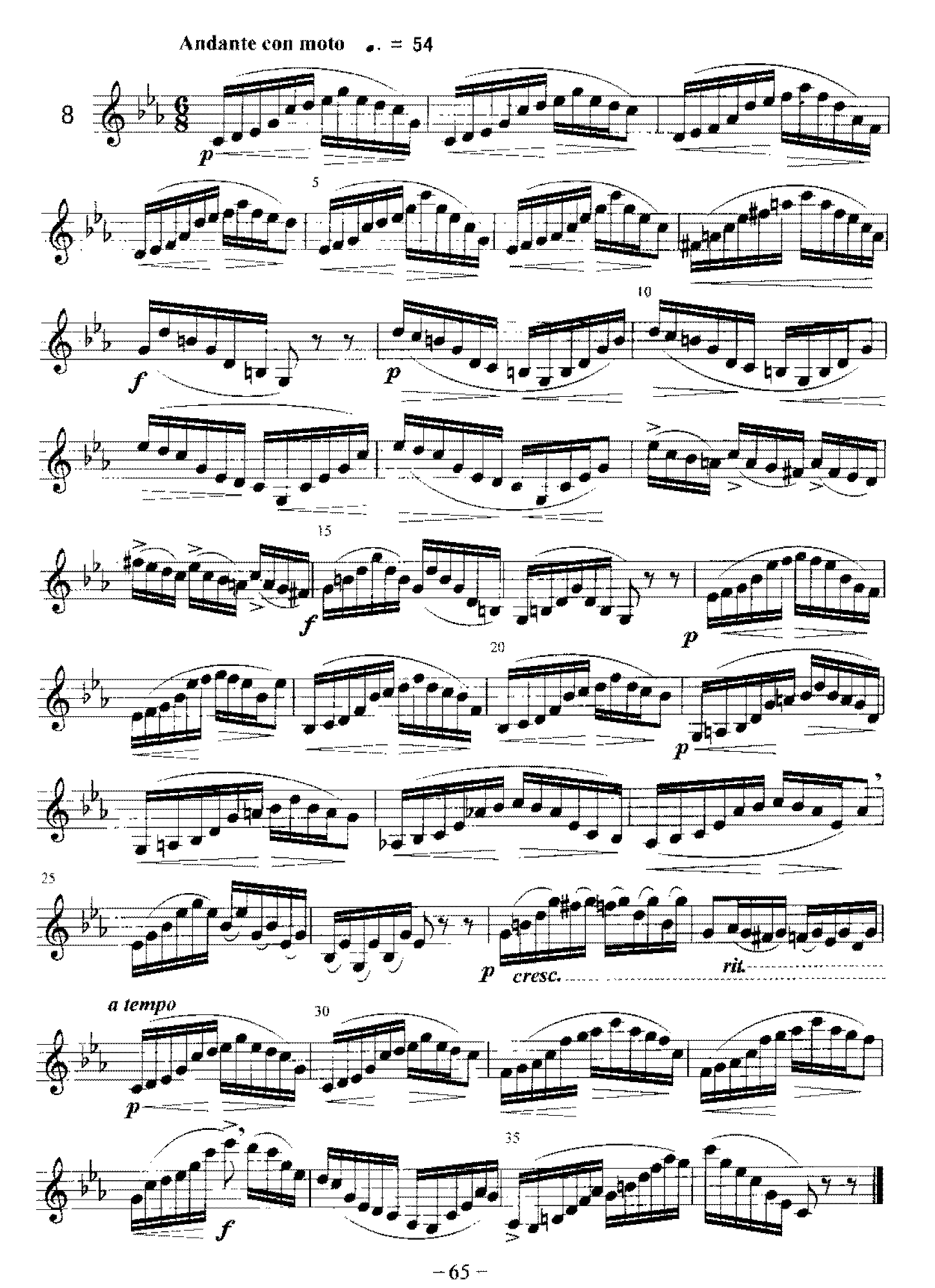 单簧管综合性练习及中外名曲与练习曲《富有“表情”的练习曲(1-18)》