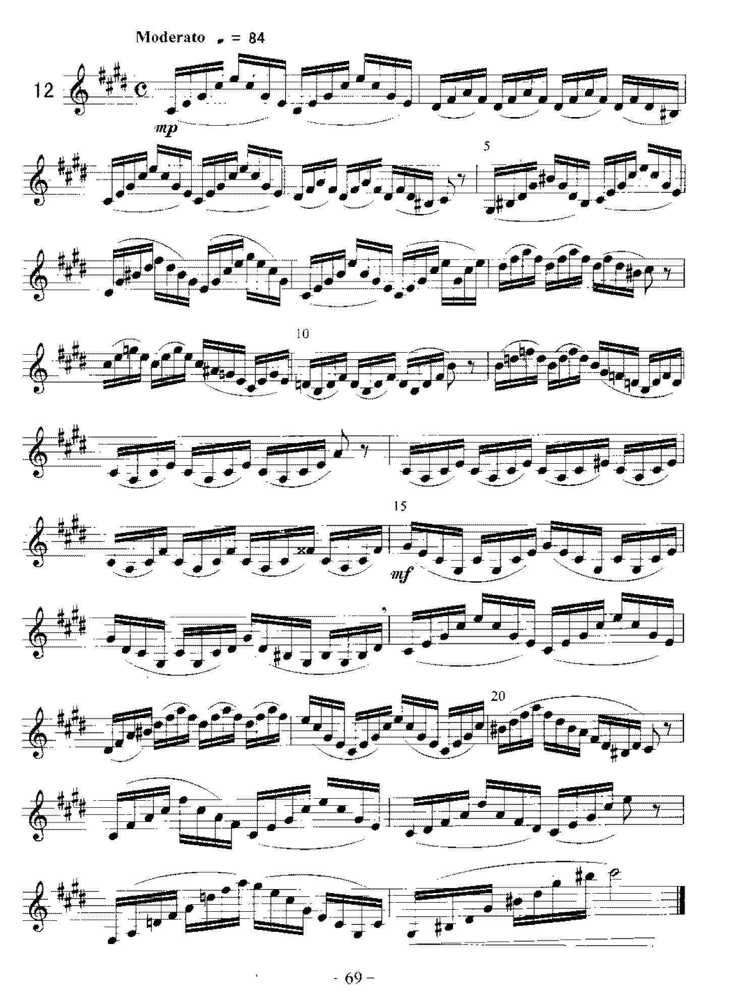 单簧管综合性练习及中外名曲与练习曲《富有“表情”的练习曲(1-18)》