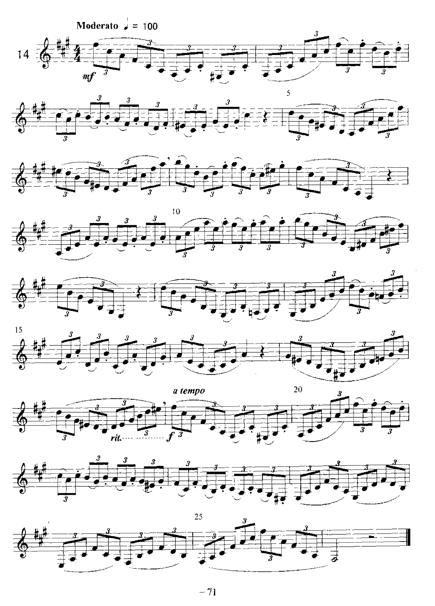 单簧管综合性练习及中外名曲与练习曲《富有“表情”的练习曲(1-18)》