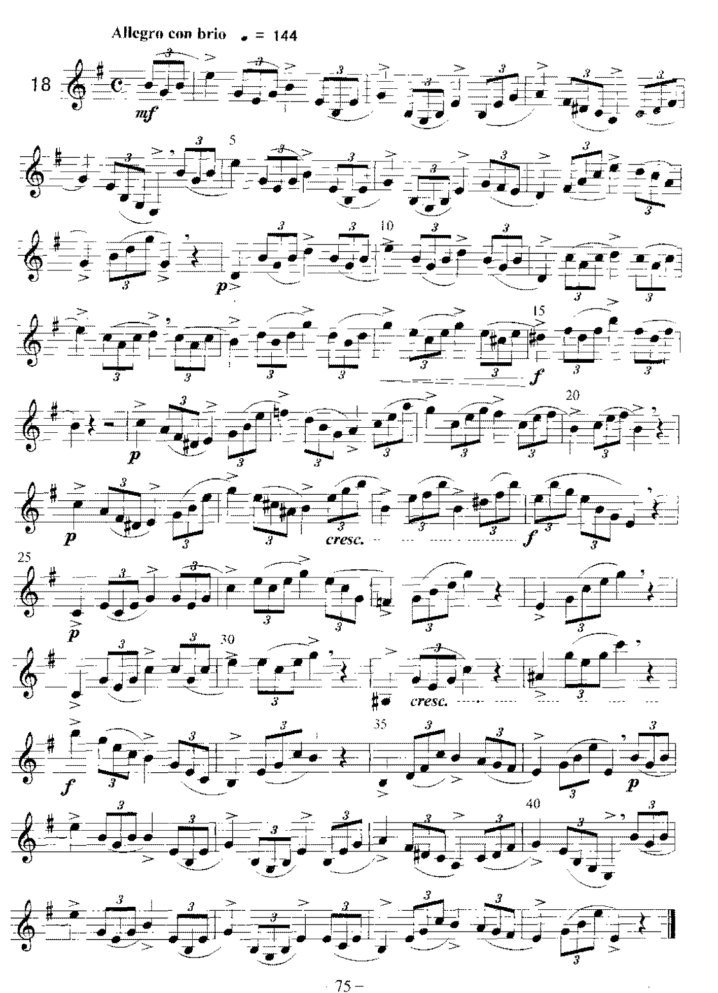 单簧管综合性练习及中外名曲与练习曲《富有“表情”的练习曲(1-18)》