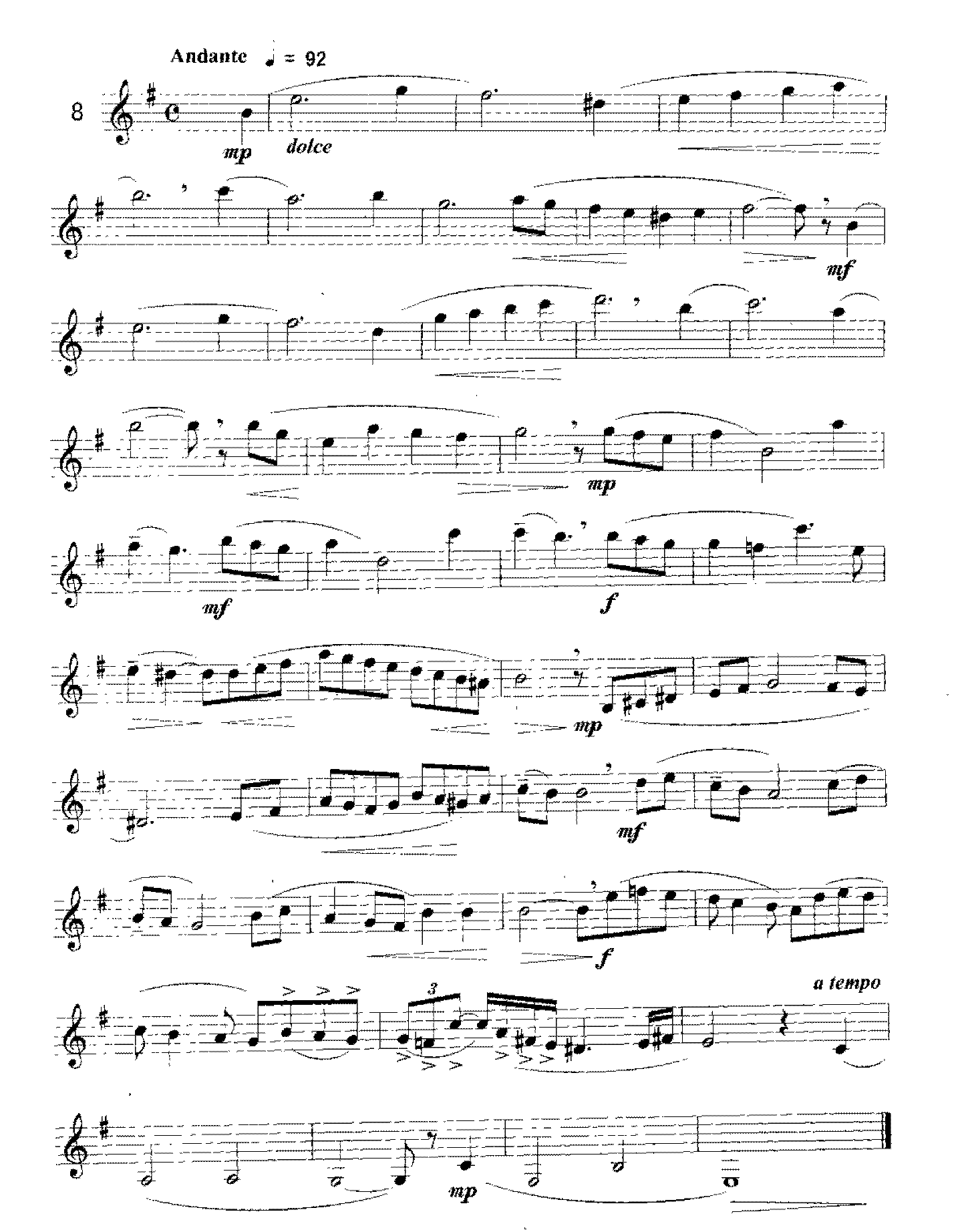 单簧管旋律性练习曲(1-53)