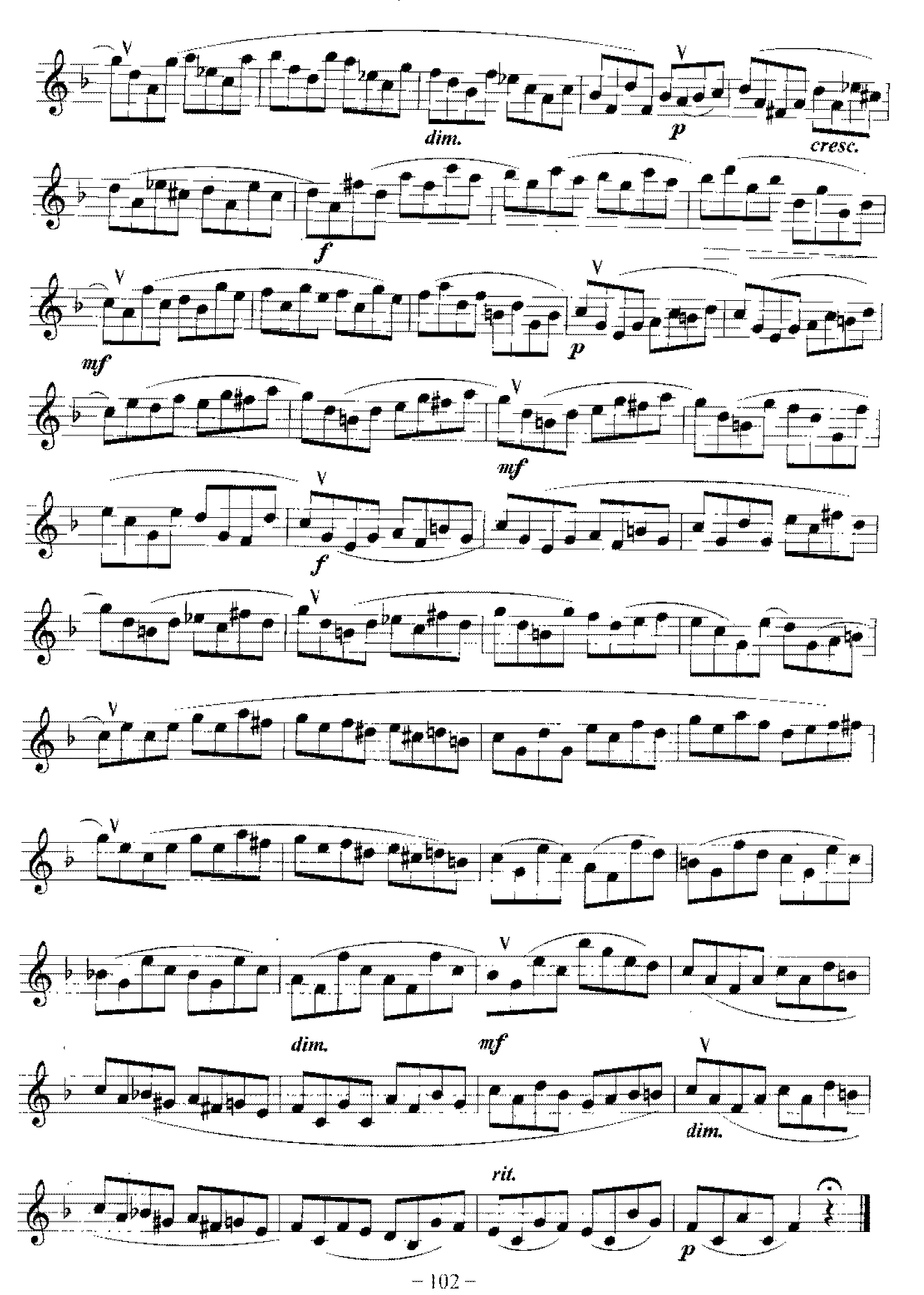 单簧管旋律性练习曲(1-53)