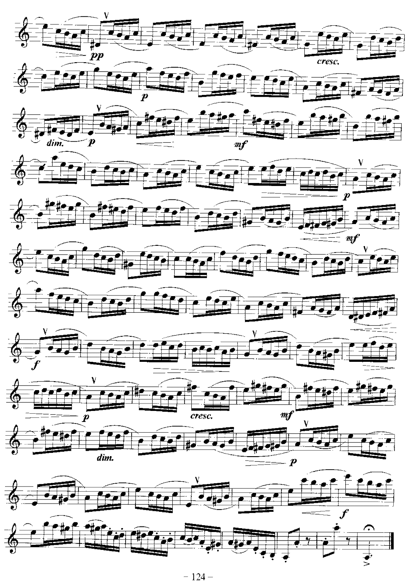 单簧管旋律性练习曲(1-53)