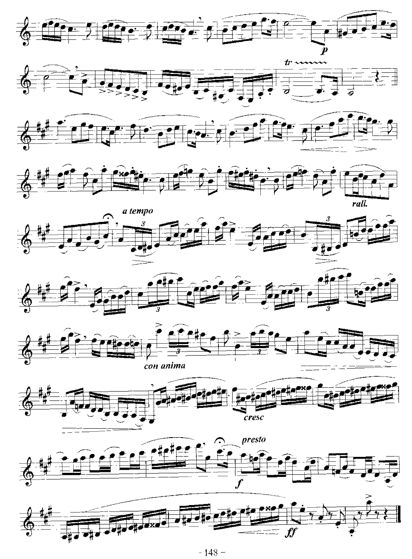 单簧管旋律性练习曲(1-53)