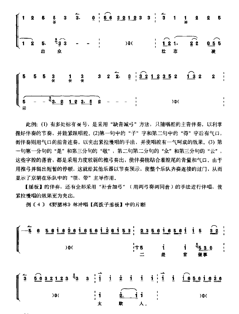 唱腔伴奏《京胡怎样伴奏》