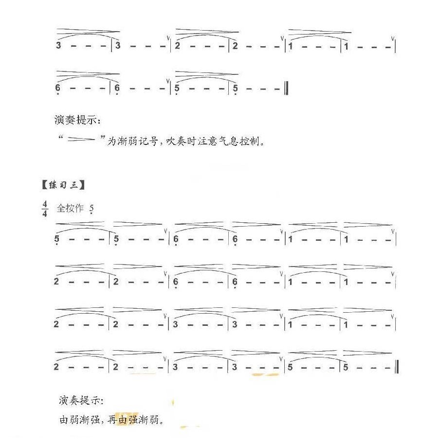 巴乌元气息练习《巴乌强弱音练习曲及技巧》