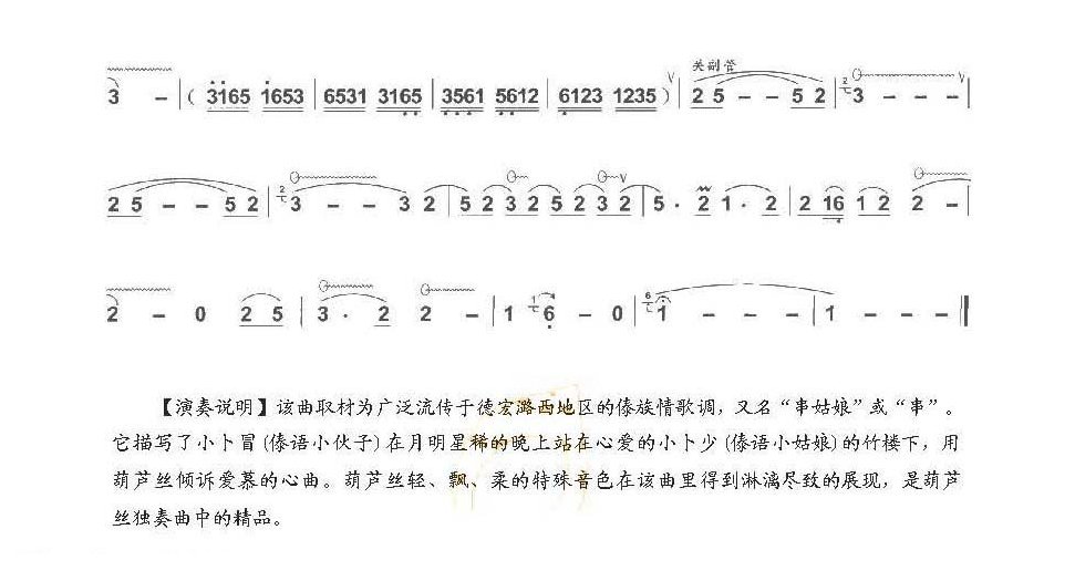 巴乌中高级乐曲《竹林深处》