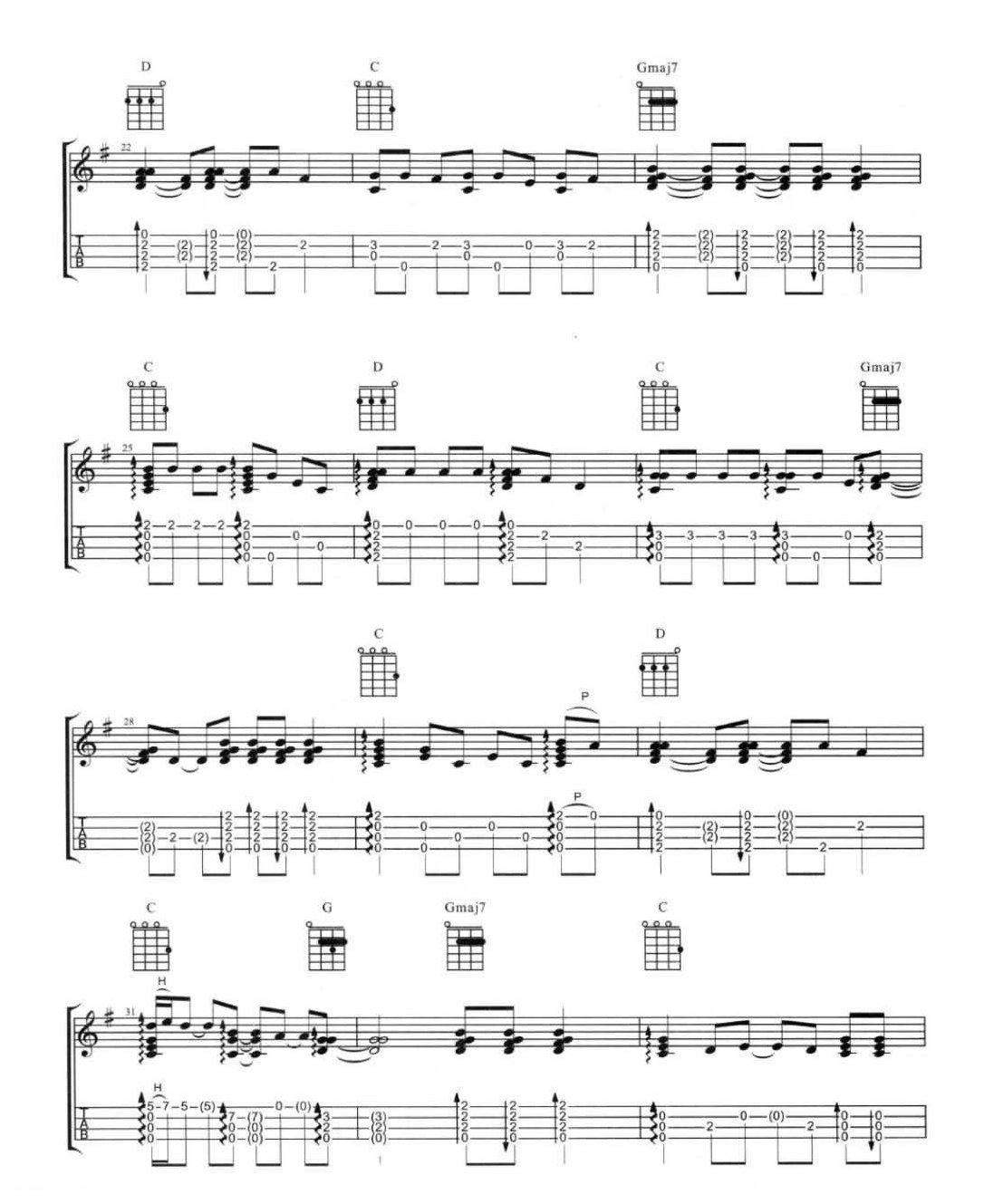尤克里里独奏乐曲【Loving You】