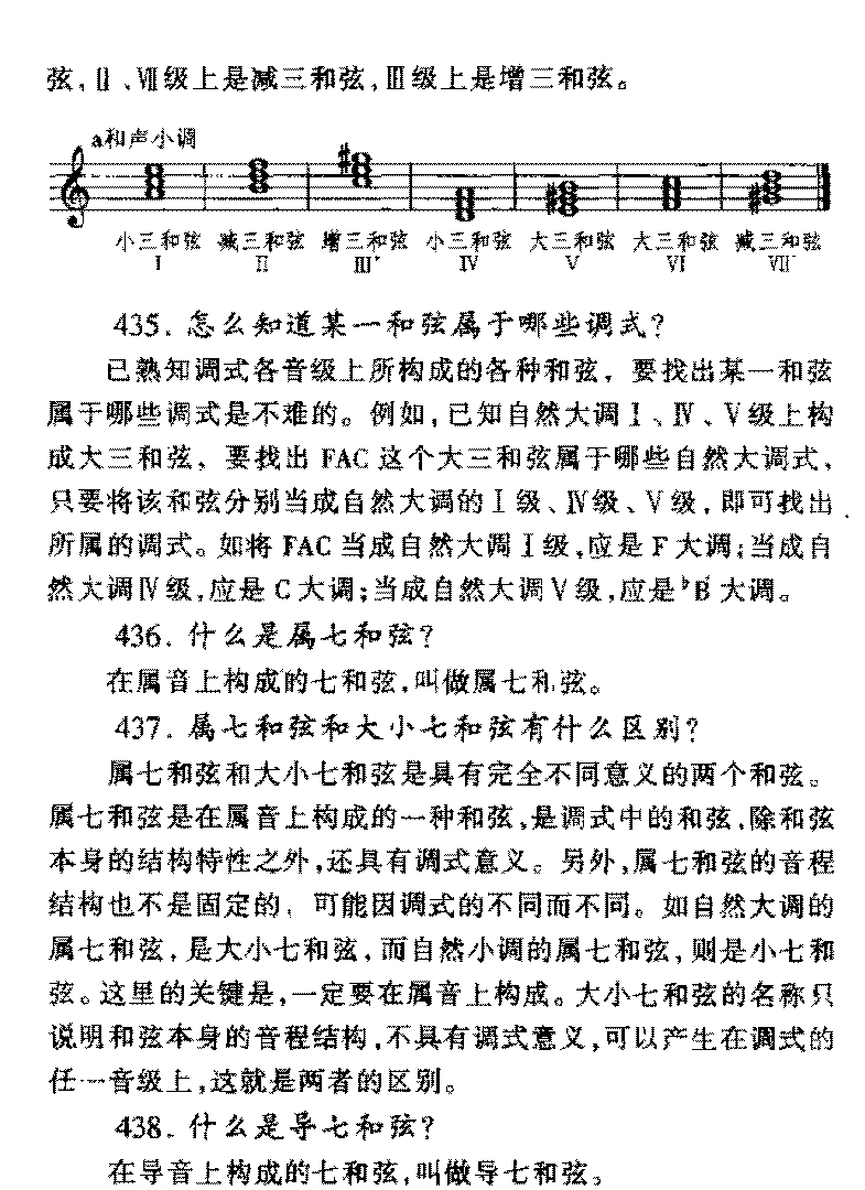 调式中的音程及和弦知识