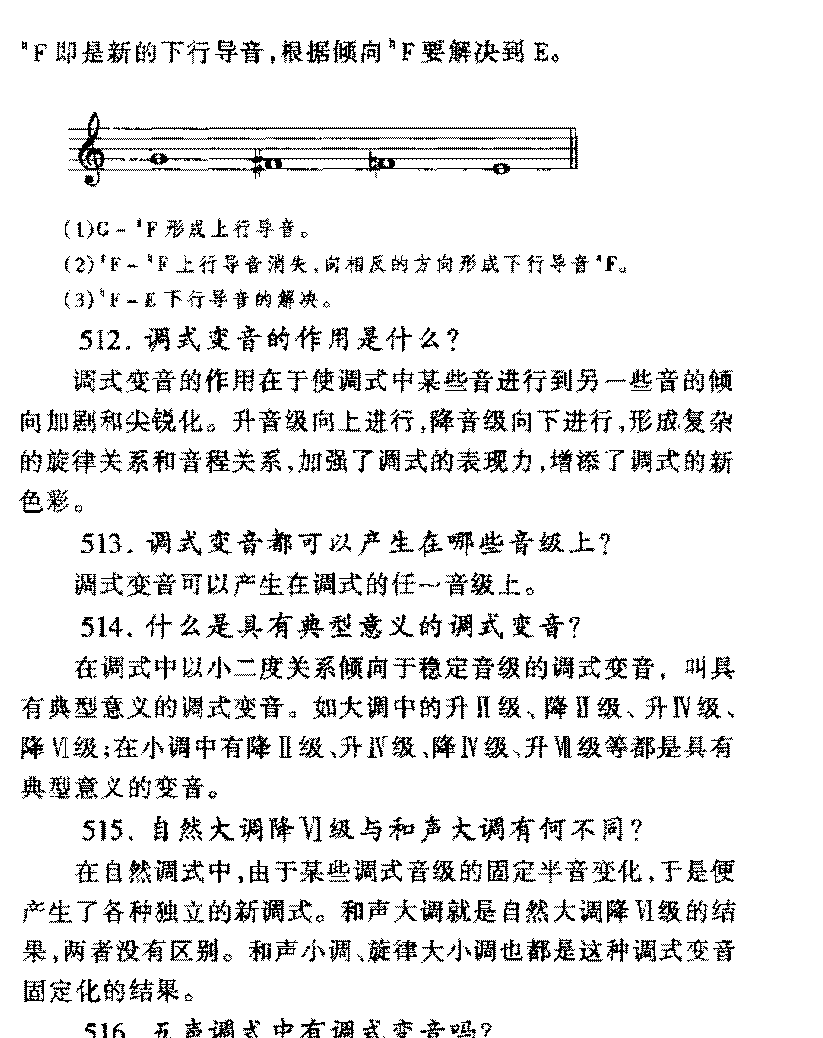 怎样正确记写调式变音？
