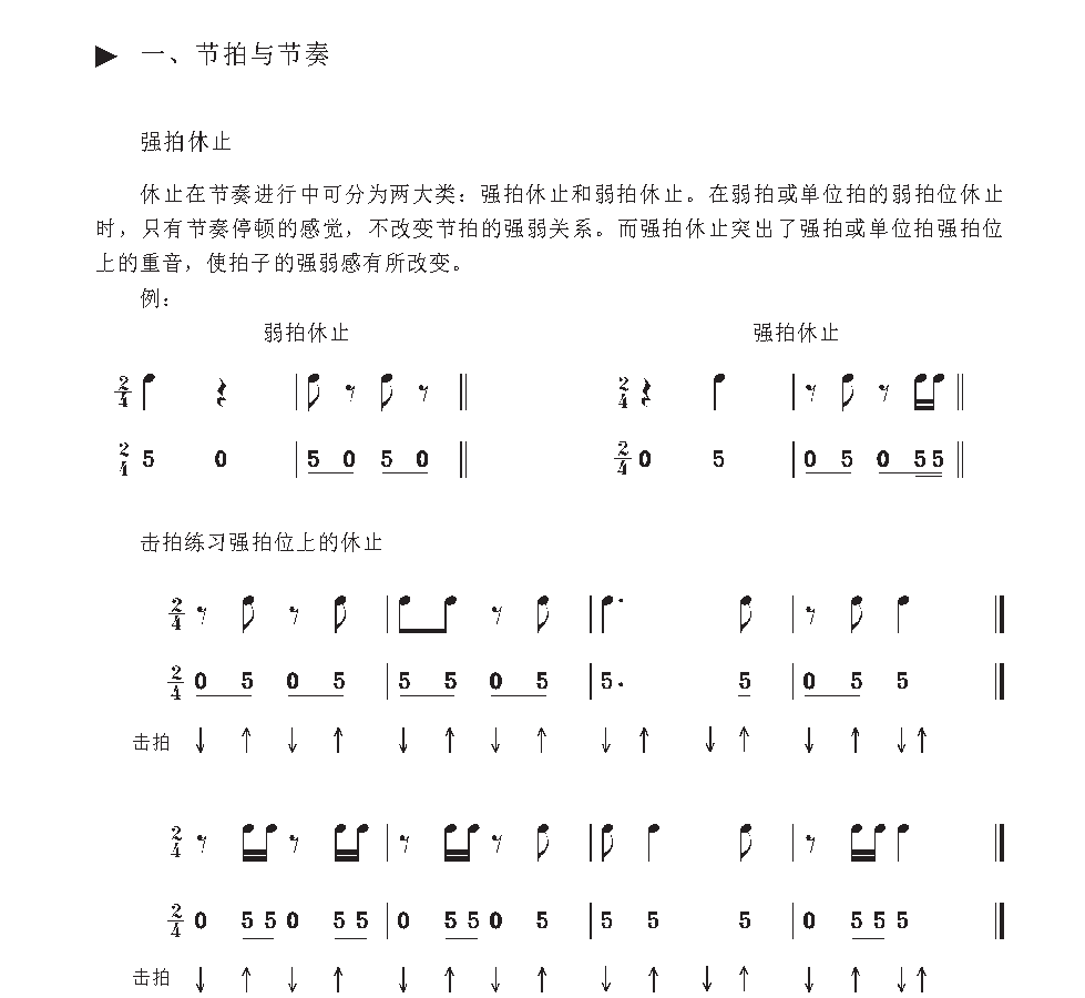 《节拍与节奏》强拍休止