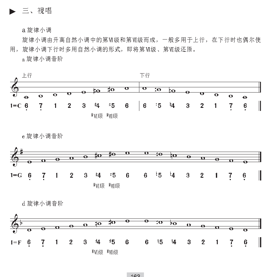 《视唱》a旋律小调