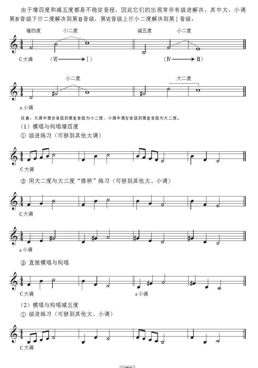 《音高训练》D大调音组练习