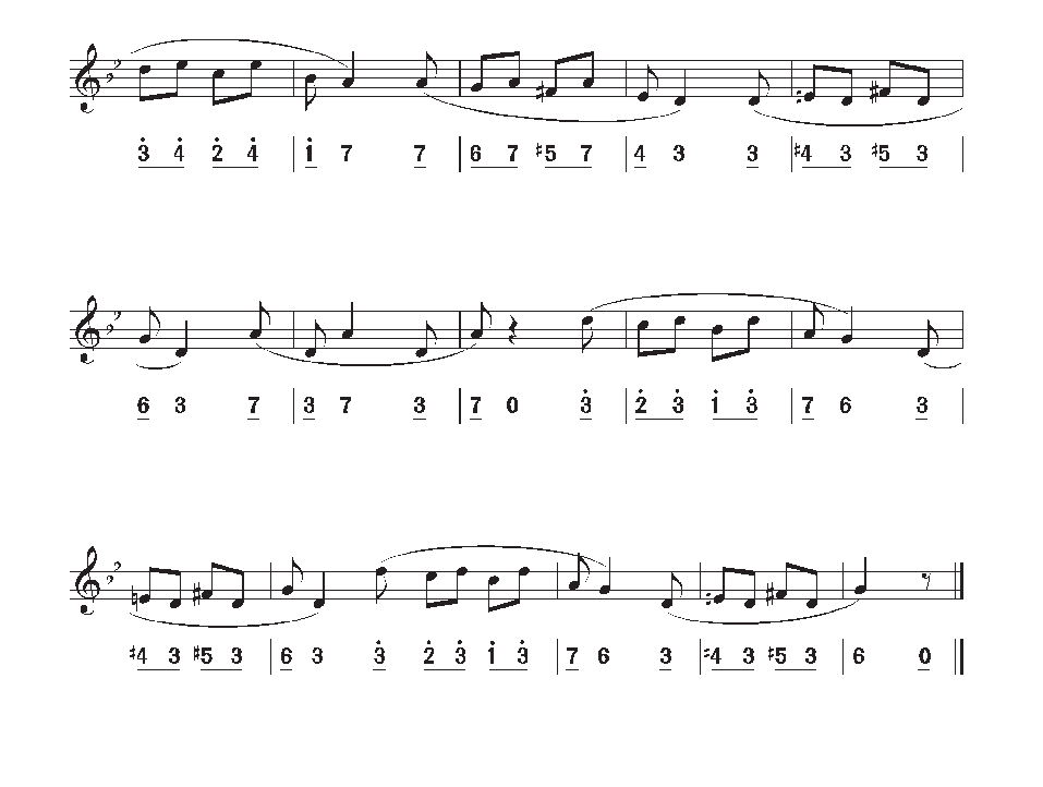 视唱教学 第二十四课《视唱》练习曲