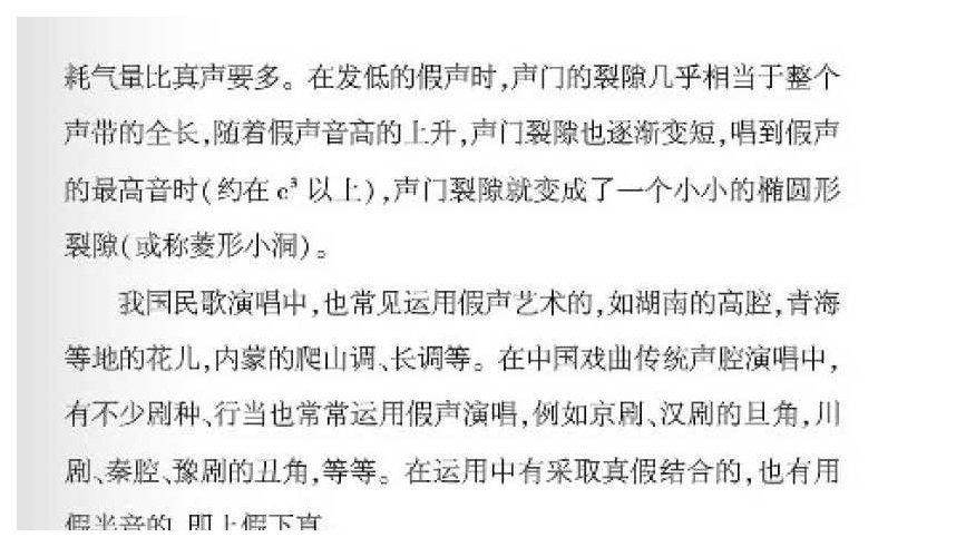 声乐基础知识《什么是假声？》